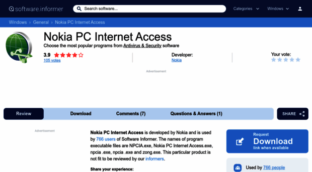 nokia-pc-internet-access.software.informer.com