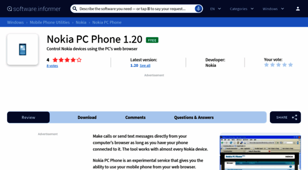 nokia-pc-phone.software.informer.com