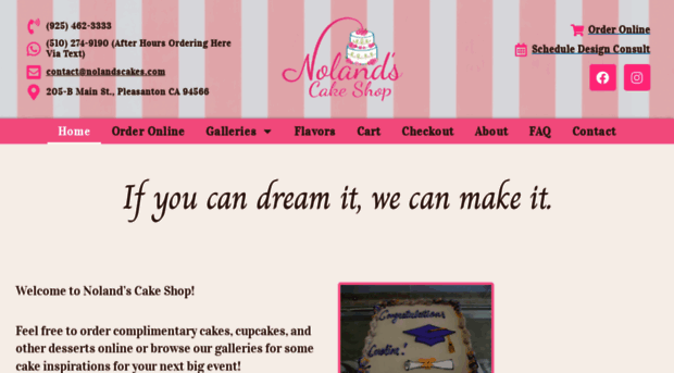 nolandscakes.com