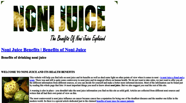 nonijuicehealthbenefit.info