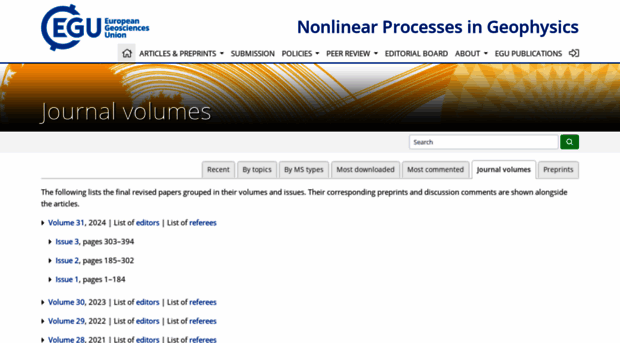 nonlin-processes-geophys.net