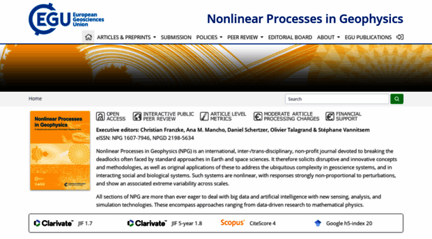 nonlinear-processes-in-geophysics.net