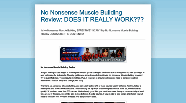 nononsensemusclebuildingreview.blogspot.com