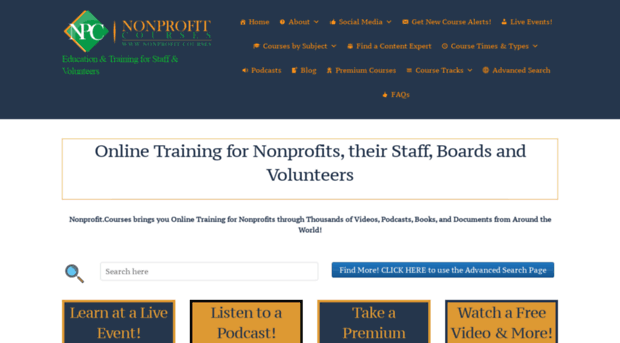 nonprofit.courses