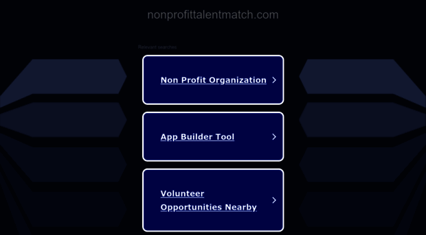 nonprofittalentmatch.com