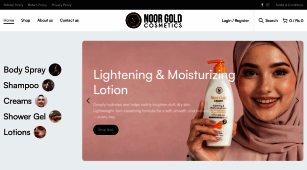 noorgoldcosmetics.com