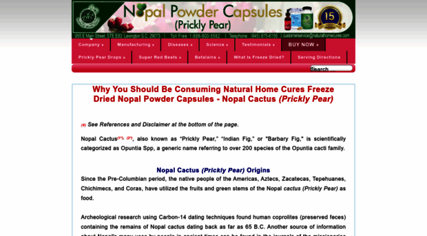 nopalpowdercapsules.com