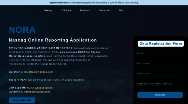 nora.nasdaq.com