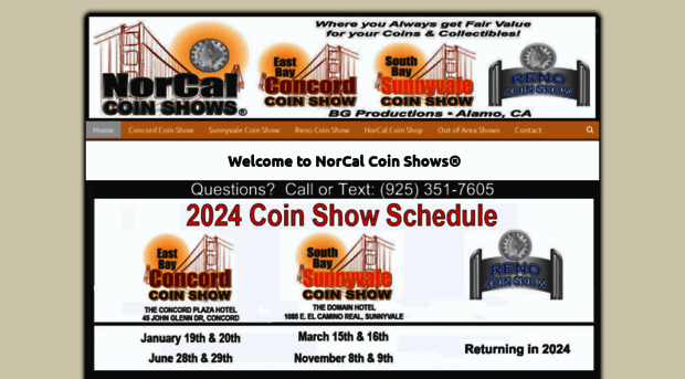 norcalcoinshows.com