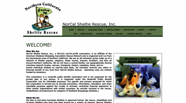 norcalsheltierescue.org