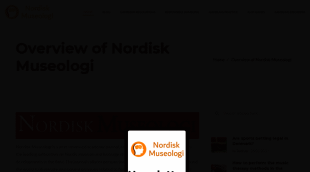 nordiskmuseologi.org