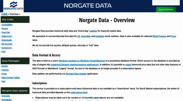 norgatedata.com