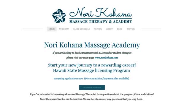 norikohanamassageacademy.com