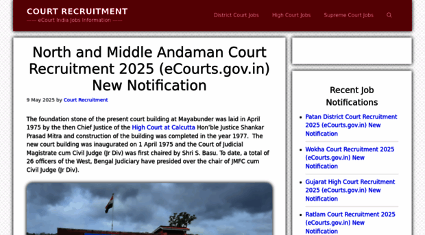 northandmiddleandaman.courtrecruitment.com