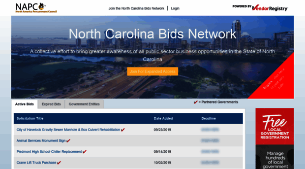 northcarolinabids.com