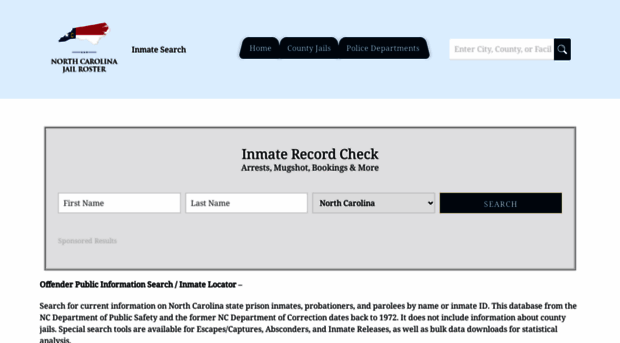 northcarolinajailroster.com