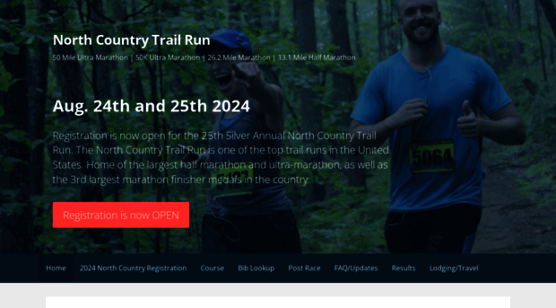 northcountrytrailrun.com