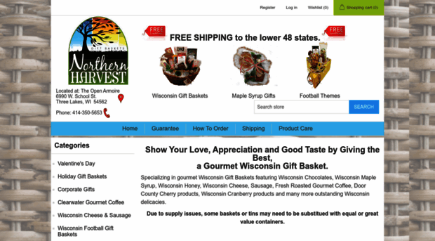 northernharvestgiftbaskets.com