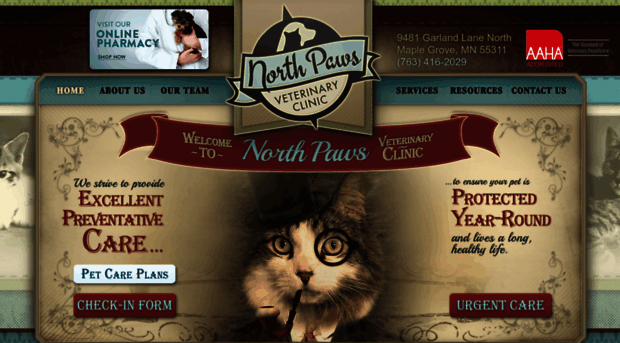 northpawsvet.com