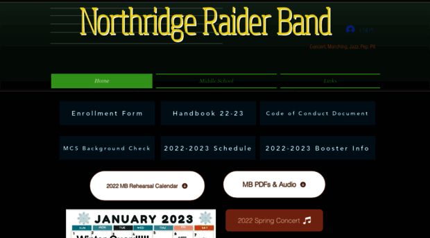 northridgeband.org