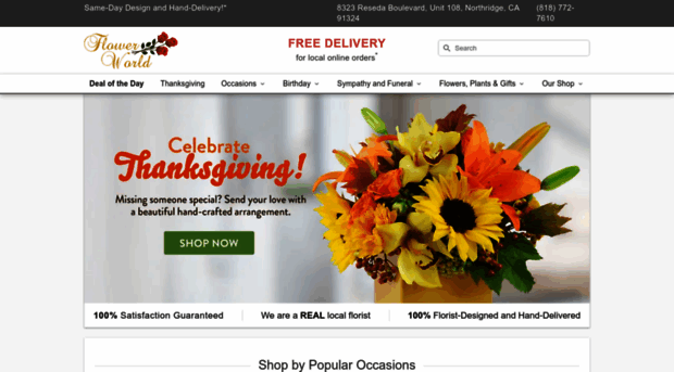 northridgeflowerworld.com