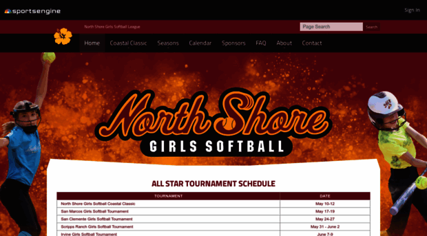 northshoregirlssoftball.com