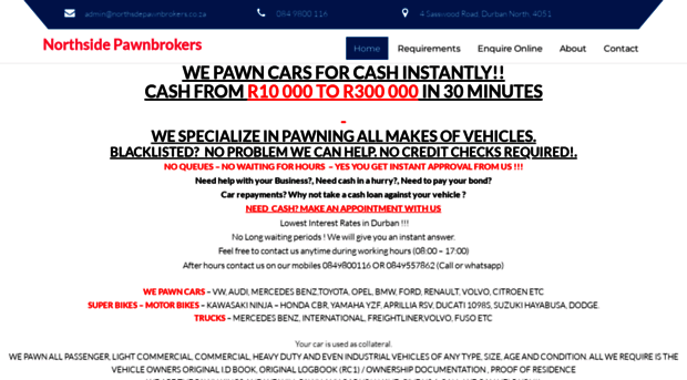 northsidepawnbrokers.co.za