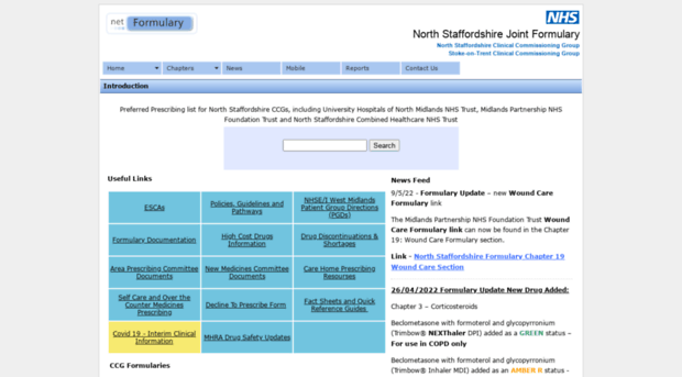 northstaffordshirejointformulary.nhs.uk