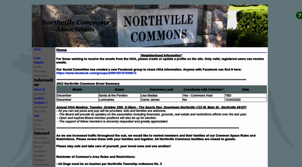 northvillecommons.hoaspace.com