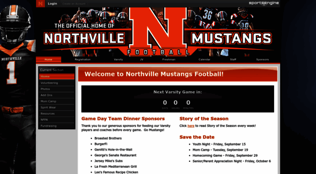 northvillemustangsfootball.sportngin.com