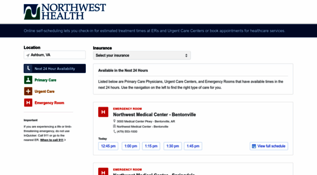 northwesthealth-chs.inquicker.com