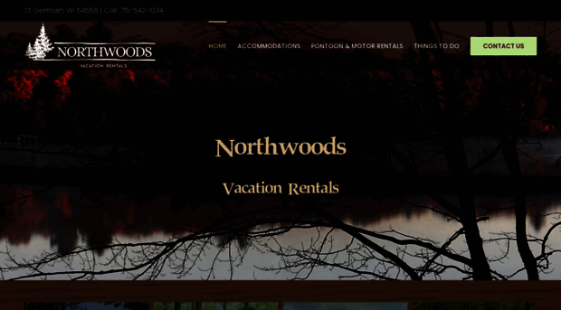 northwoodsvacationrentals.com