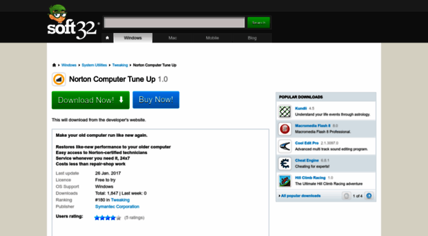 norton-computer-tune-up.soft32.com