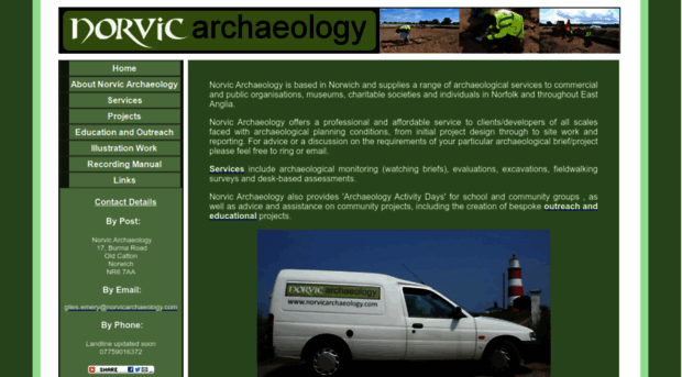 norvicarchaeology.com