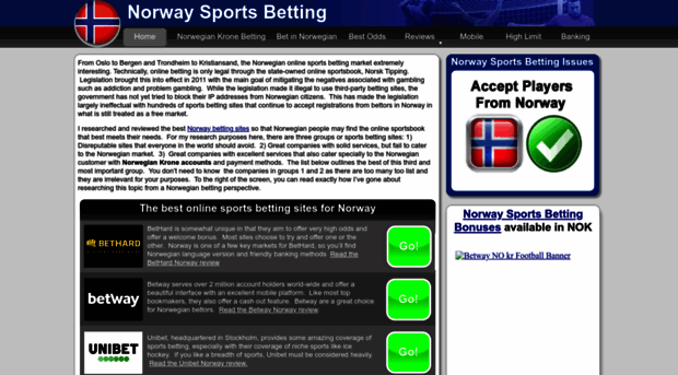 norwaysportsbetting.com