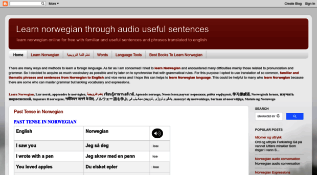 norwegian-sentences.blogspot.com