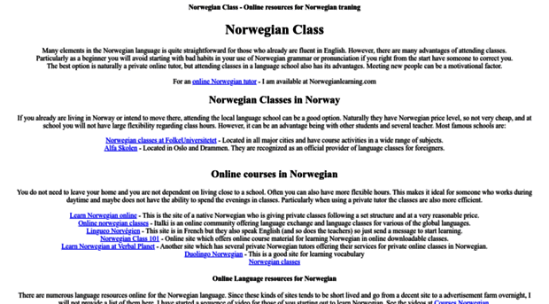norwegianclass.com