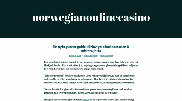 norwegianonlinecasino.wordpress.com