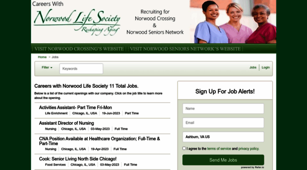 norwoodlifesociety.applicantpro.com