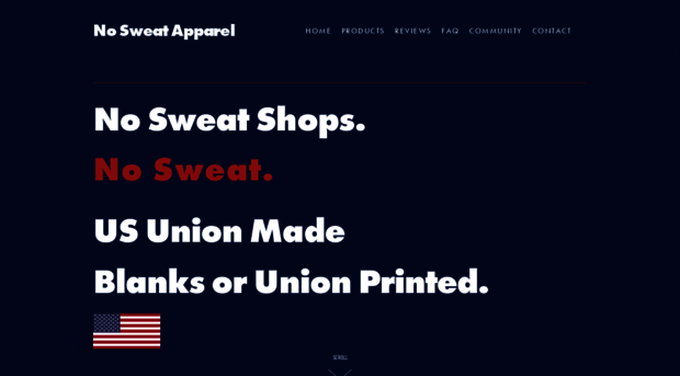 nosweatapparel.com