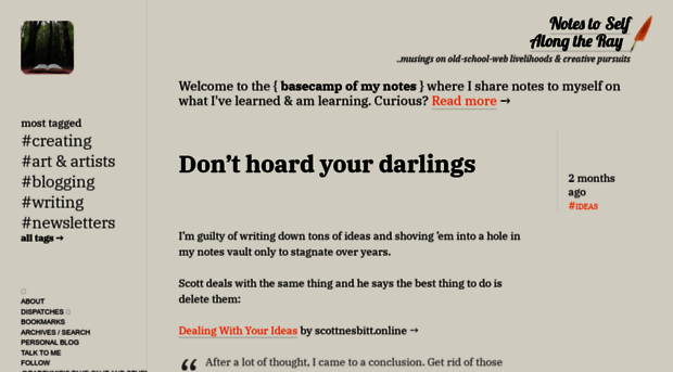 notes.alongtheray.com