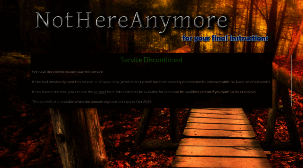 nothereanymore.com