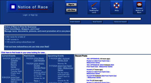 noticeofrace.net