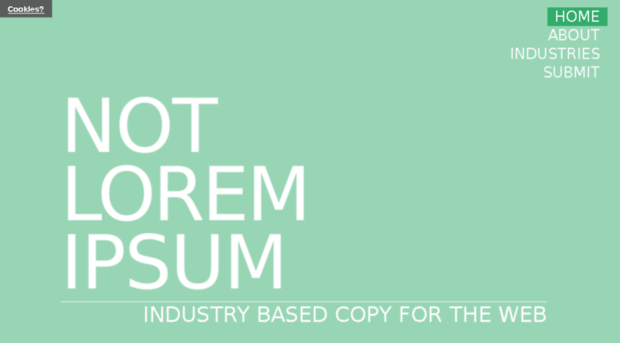 notloremipsum.com