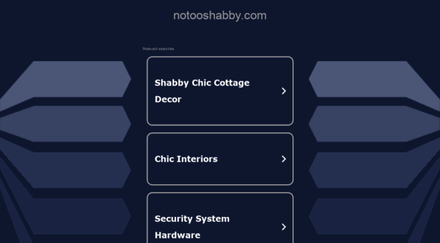 notooshabby.com