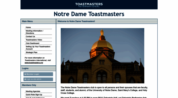 notredame.toastmastersclubs.org