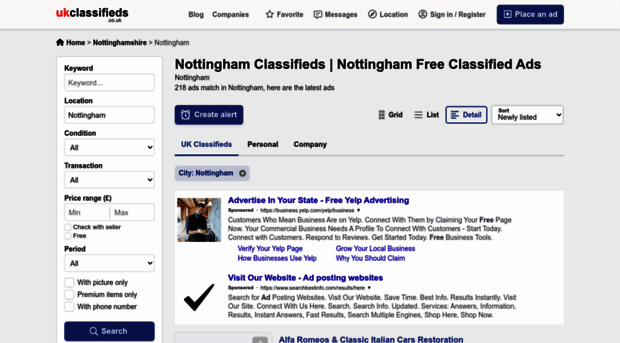 nottingham.ukclassifieds.co.uk