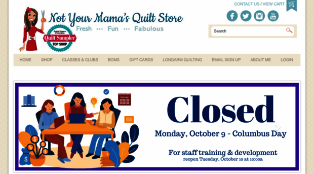 notyourmamasquiltstore.com