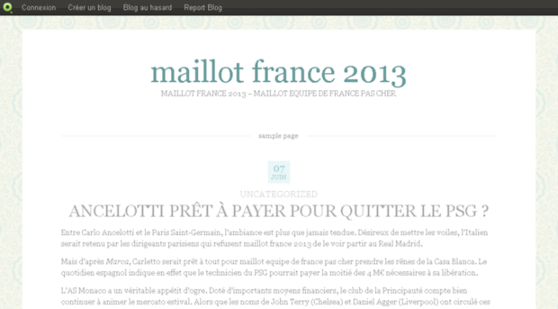 nouveaumaillotfrance2013.blog.com