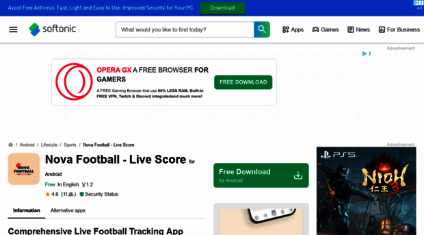 nova-football-live-score.en.softonic.com
